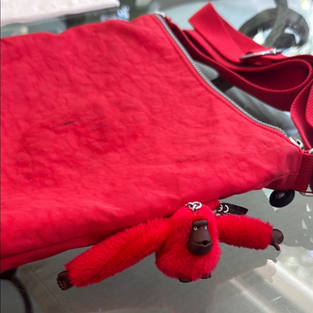 Kipling Red Crossbody Bag - Picture 13 of 15
